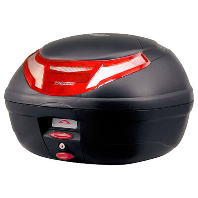 μπαγκαζιέρα ΒΑΛΙΤΣΑ GIVI E350RNMALD 35lt MONOLOCK μαυρη πλαστικη με κοκκινα κρυσταλλα